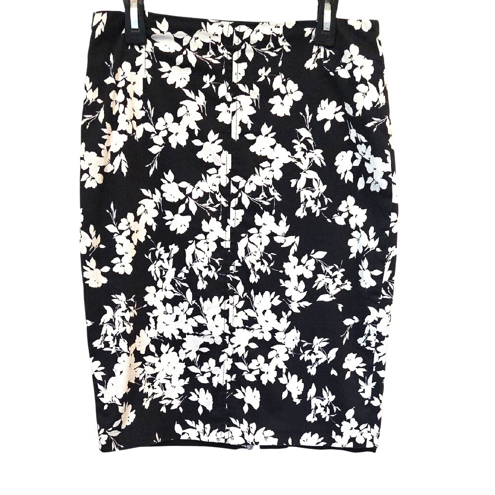 White House Black Market‎ Floral Print Pencil Skirt Career Wear